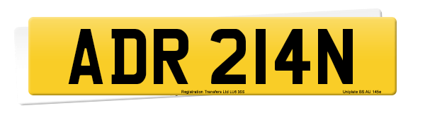Registration number ADR 214N
